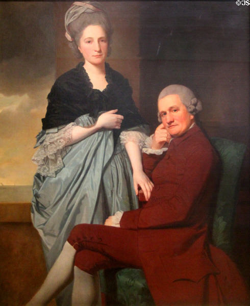 Mr. & Mrs. William Lindow portrait (1772) by George Romney at Tate Britain. London, United Kingdom.