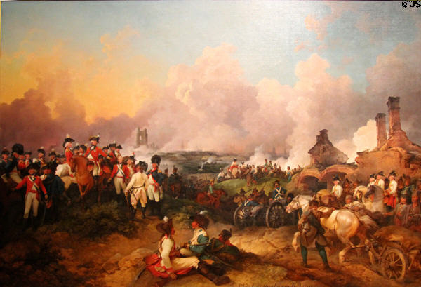 Grand Attack on Valenciennes by Combined Armies under Command of HRH Duke of York in 1793 painting (1794) by Philip James De Loutherbourg at Tate Britain. London, United Kingdom.