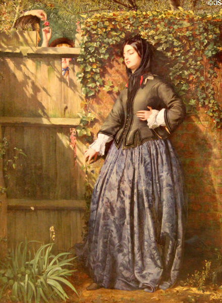 Broken Vows painting (1856) by Philip Hermogenes Calderon at Tate Britain. London, United Kingdom.