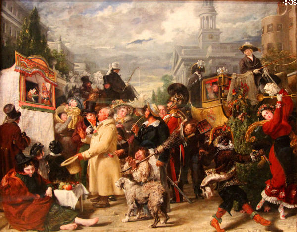 Punch or May Day painting (1829) by Benjamin Robert Haydon at Tate Britain. London, United Kingdom.