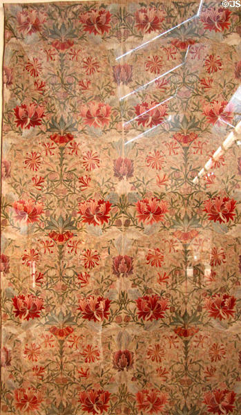 Honeysuckle embroidery (1880) by William Morris, Jane Morris (wife) & Jenny Morris (daughter) at Tate Britain. London, United Kingdom.