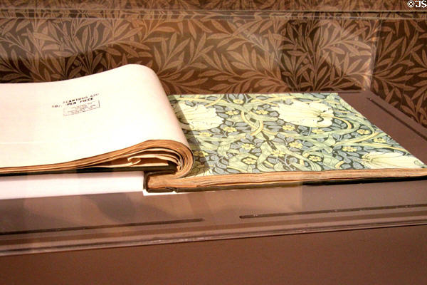 Wallpaper sample book (1917-39) by Morris & Co. at Tate Britain. London, United Kingdom.