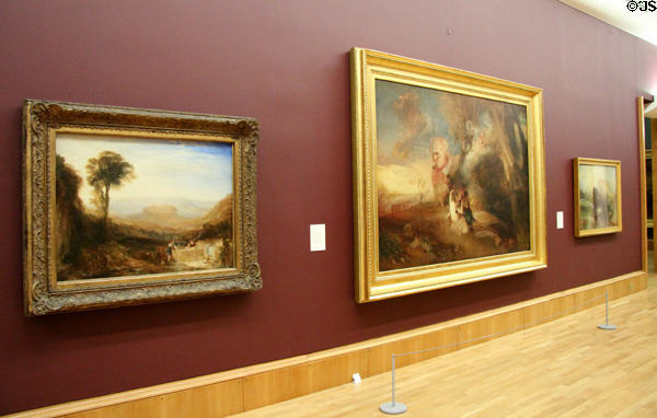 Joseph Mallord William Turner gallery at Tate Britain. London, United Kingdom.