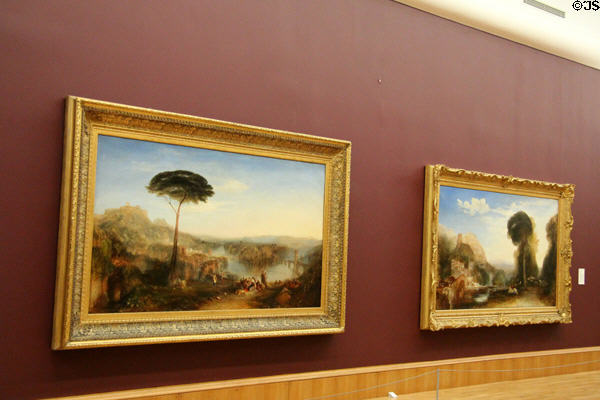 Joseph Mallord William Turner gallery at Tate Britain. London, United Kingdom.