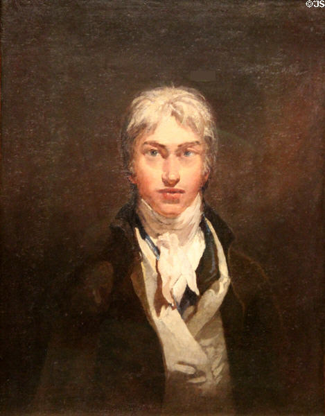 Joseph Mallord William Turner self portrait (c1799) at Tate Britain. London, United Kingdom.