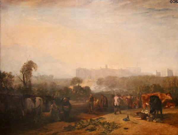 Ploughing up Turnips, near Slough painting (1809) by Joseph Mallord William Turner at Tate Britain. London, United Kingdom.