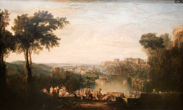 Dido & Aeneas painting (1814) by Joseph Mallord William Turner at Tate Britain. London, United Kingdom.