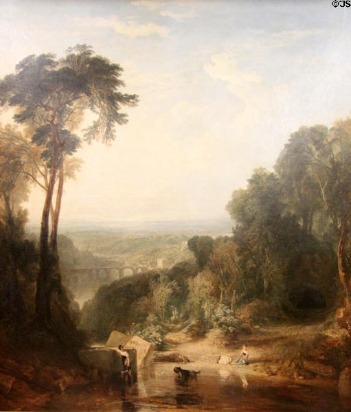 Crossing the Brook painting (1815) by Joseph Mallord William Turner at Tate Britain. London, United Kingdom.