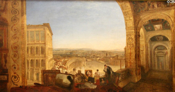 Rome from the Vatican painting (1820) by Joseph Mallord William Turner at Tate Britain. London, United Kingdom.