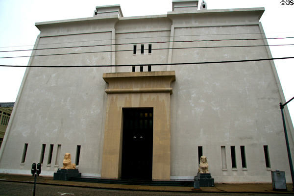Scottish Rite Temple facade. Mobile, AL.