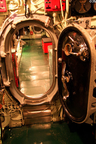 Interior hatch of Submarine USS Drum. Mobile, AL.