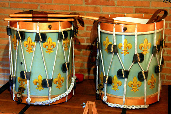 French drums at Fort Condé Museum. Mobile, AL.