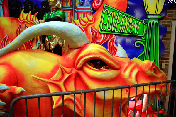 Dragon face at Mobile Carnival Museum. Mobile, AL.