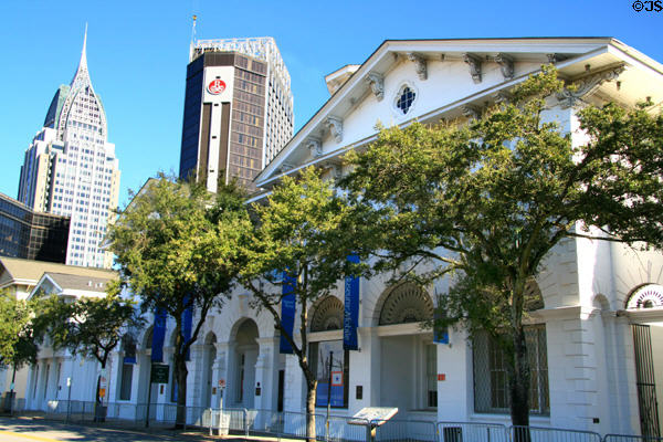 Museum of Mobile in old City Hall & market building (1853-8) (111 S. Royal St.). Mobile, AL. Style: Greek Revival. Architect: Thomas James. On National Register.