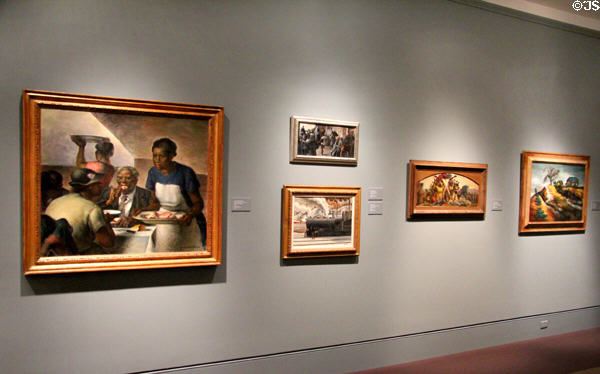 American paintings from the 1930s at Mobile Museum of Art. Mobile, AL.