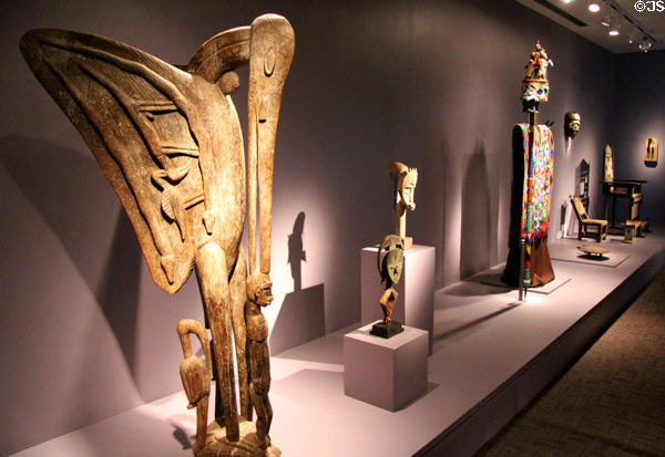 Collection of African art at Mobile Museum of Art. Mobile, AL.
