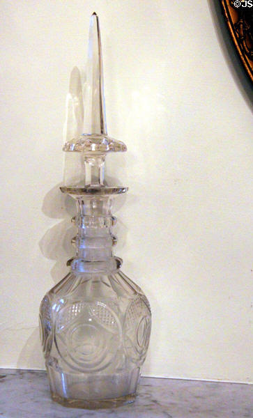 Cut glass decanter at Bragg-Mitchell Mansion. Mobile, AL.