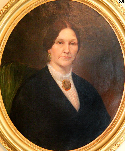 Portrait of Elizabeth Bassett Kirkbride (1823-72) at Conde-Charlotte Museum. Mobile, AL.