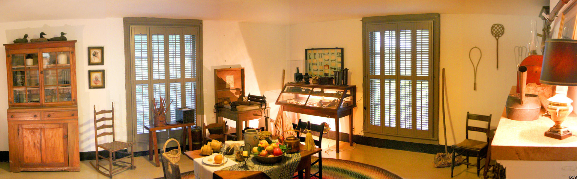 Kitchen panorama at Oakleigh Plantation. Mobile, AL.