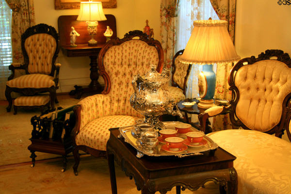 Coffee service in parlor of Bellingrath House. Theodore, AL.