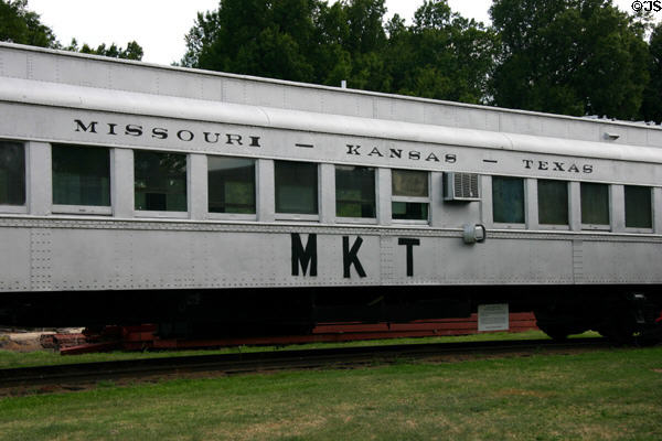 Missouri-Kansas-Texas (MKT) passenger coach at Fort Smith Trolley Museum. Fort Smith, AR.
