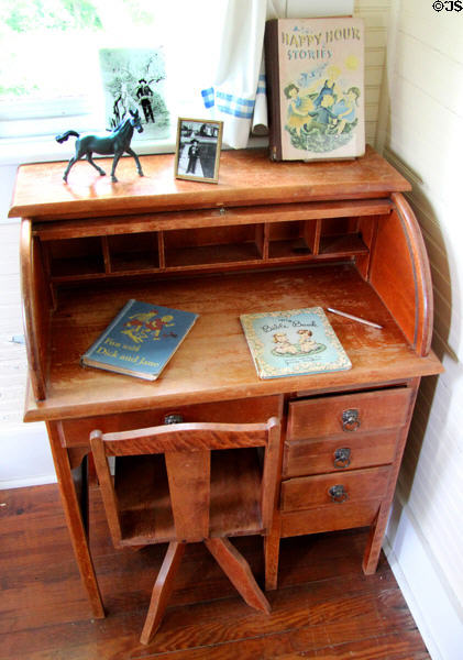 Young boy's desk at Clinton Birthplace Home. Hope, AR.