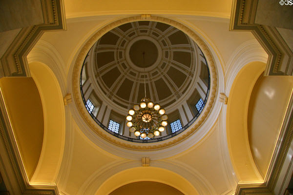 Interior of dome of Arkansas State Capitol. Little Rock, AR.