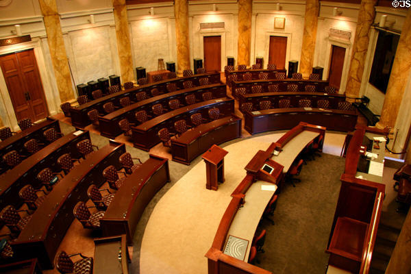 House chamber of Arkansas State Capitol. Little Rock, AR.