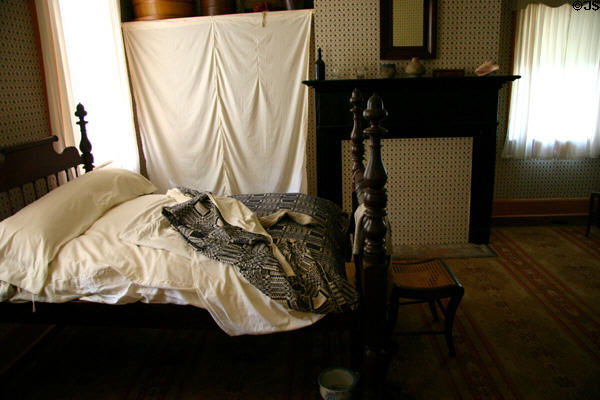 Bedroom in McVicar house at Historic Arkansas Museum. Little Rock, AR.