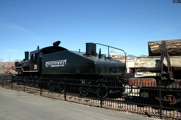 Logging Train 25 from Southwest Lumber Mills, Inc. Flagstaff, AZ. On National Register.