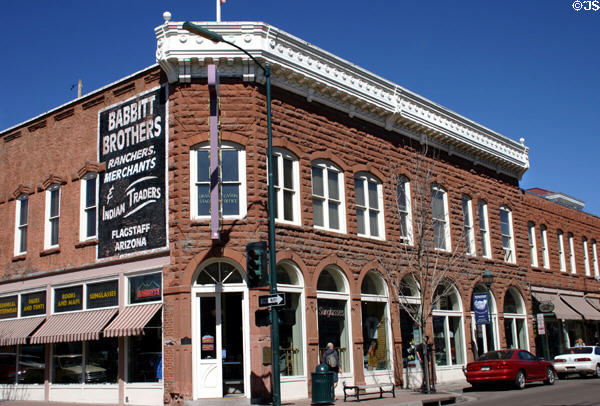 Babbitt Brothers building(1888) at Aspen & San Francisco. Flagstaff, AZ. Style: Italianate.