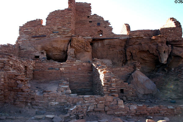 Ruins of houses at Wupatki National Monument. AZ.