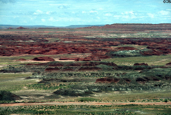 Painted desert at northern end of Petrified Forest National Park. AZ.