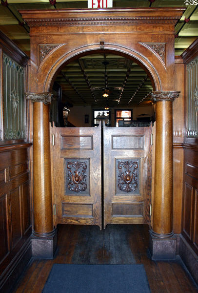 Palace Hotel swinging doors (rebuilt after fire of 1900) (120 S. Montezuma St.). Prescott, AZ. On National Register.