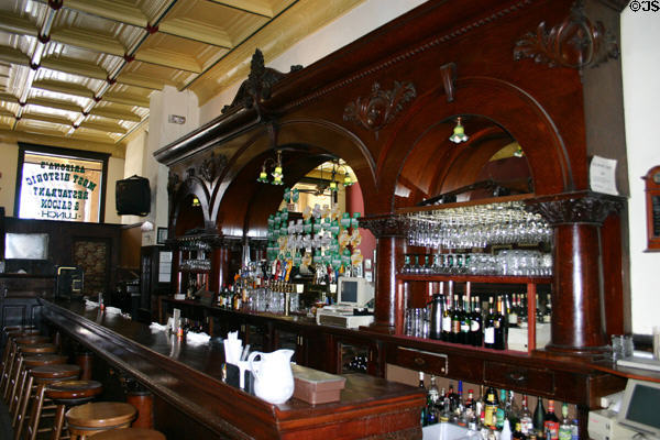 Palace Hotel hardwood bar saved from fire of 1900. Prescott, AZ.