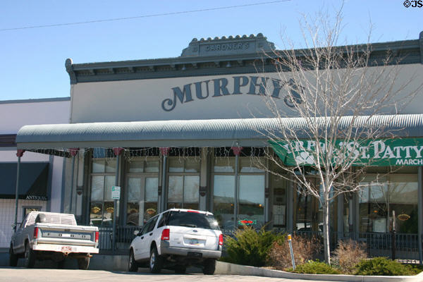 J.I. Gardner Store (1890) (201 N. Cortez St.) 19th c mercantile now Murphy's Restaurant. Prescott, AZ. On National Register.