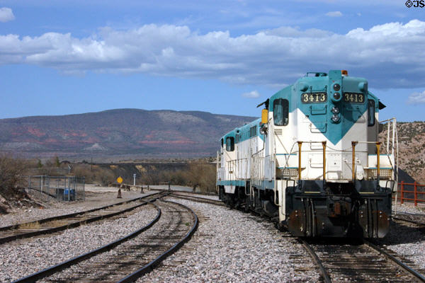 Verde Canyon Railroad runs tourist trains. Clarkdale, AZ.