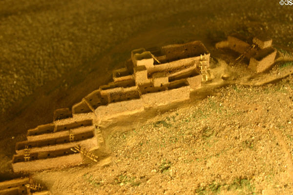 Model of Tuzigoot village. AZ.