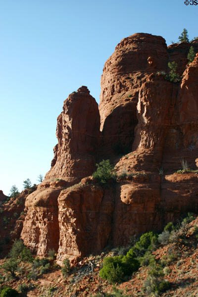 Rock formations of Sedona from Holy Cross. Sedona, AZ.