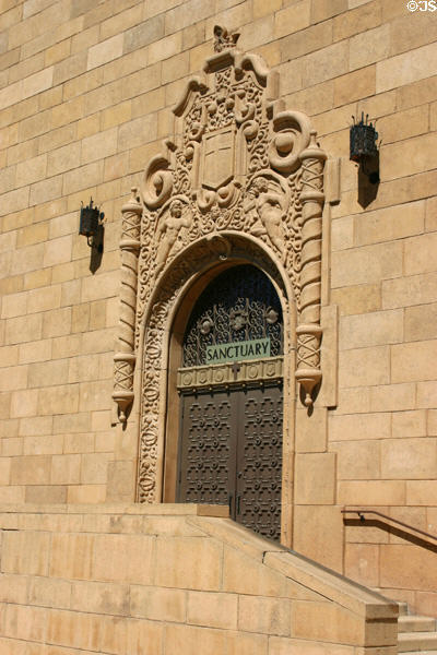 First Presbyterian Church sanctuary doorway. Phoenix, AZ.