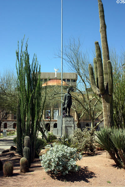 Cactus garden in front of State Capitol. Phoenix, AZ.
