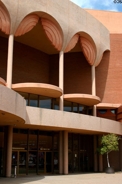 Grady Gammage Auditorium details of Frank Lloyd Wright's main portal. Tempe, AZ.