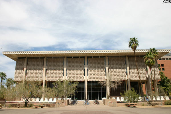 Hayden Library (1967) at Arizona State University. Tempe, AZ. Architect: Weaver & Drover.