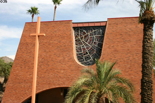 Paradise Valley Methodist Church (1967) (4455 E Lincoln Dr). Phoenix, AZ. Architect: Haver, Nunn & Jensen.
