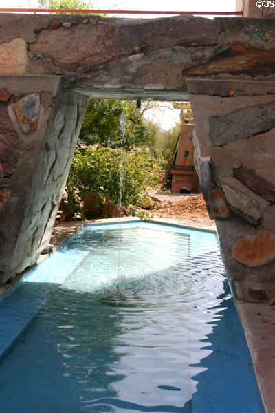 Small pool at Taliesin West. Scottsdale, AZ.