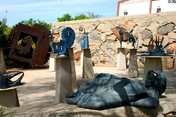 Garden of sculpture by Heloise Crista at Taliesin West. Scottsdale, AZ.