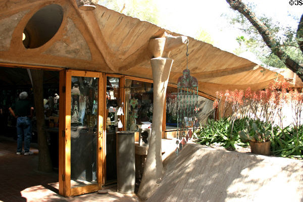 Shop at Paolo Soleri's Cosanti. Paradise Valley, AZ.