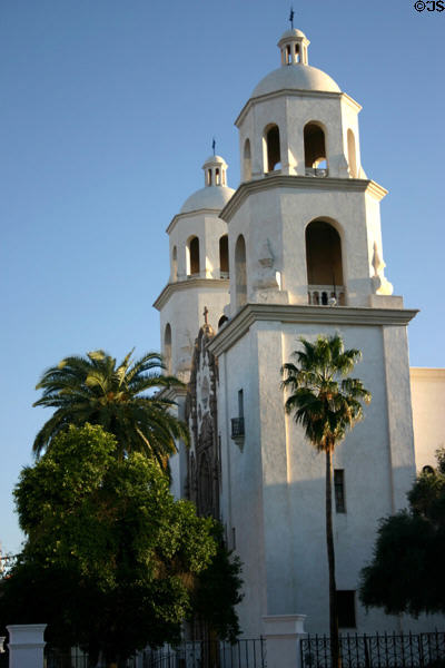 St Augustine Cathedral (1896 & 1929 facade) (192 S. Stone Ave.). Tucson, AZ. Style: Spanish Colonial Revival.