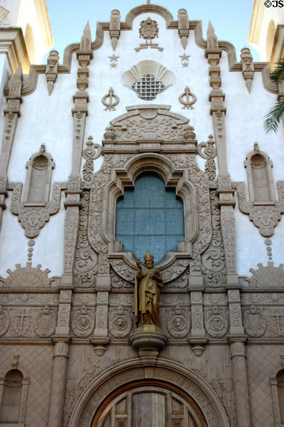St Augustine Cathedral Plateresque front. Tucson, AZ. Style: Spanish Colonial Revival.