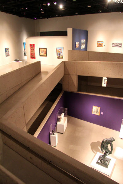 Spiral gallery at Tucson Museum of Art. Tucson, AZ. Architect: Andy Anderson.